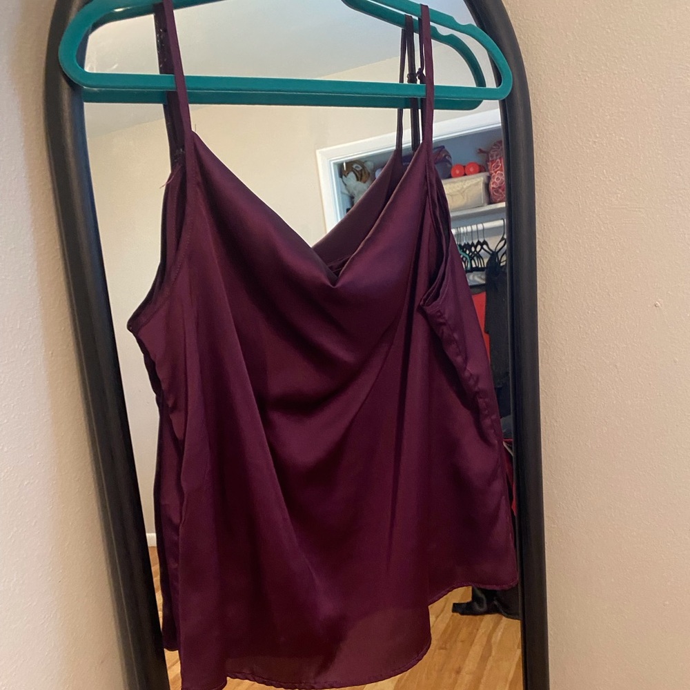 Faux Silk Top